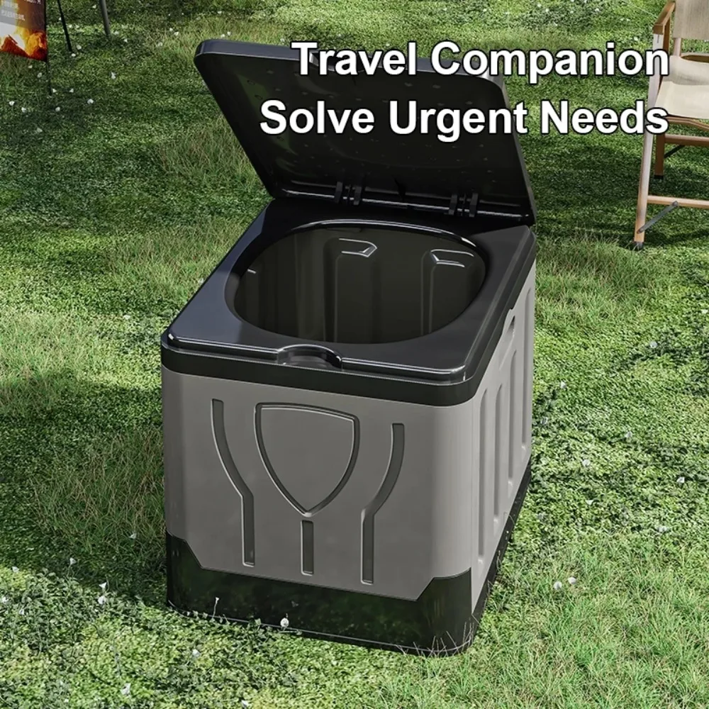 Durable Creative Portable Mobile Toilet Foldable Lightweight Emergency Toilet Sturdy Multi-function Car Toilet Vehicle-mounted