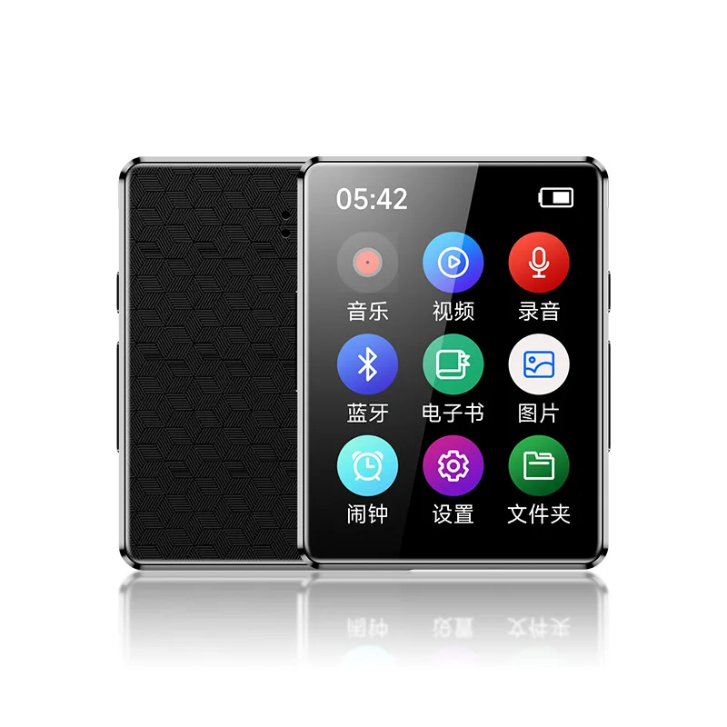 [Foreign Trade Edition] MP3 Music Player Bluetooth 5.0 E-Book Recorder MP4 Walkman 2 Packs