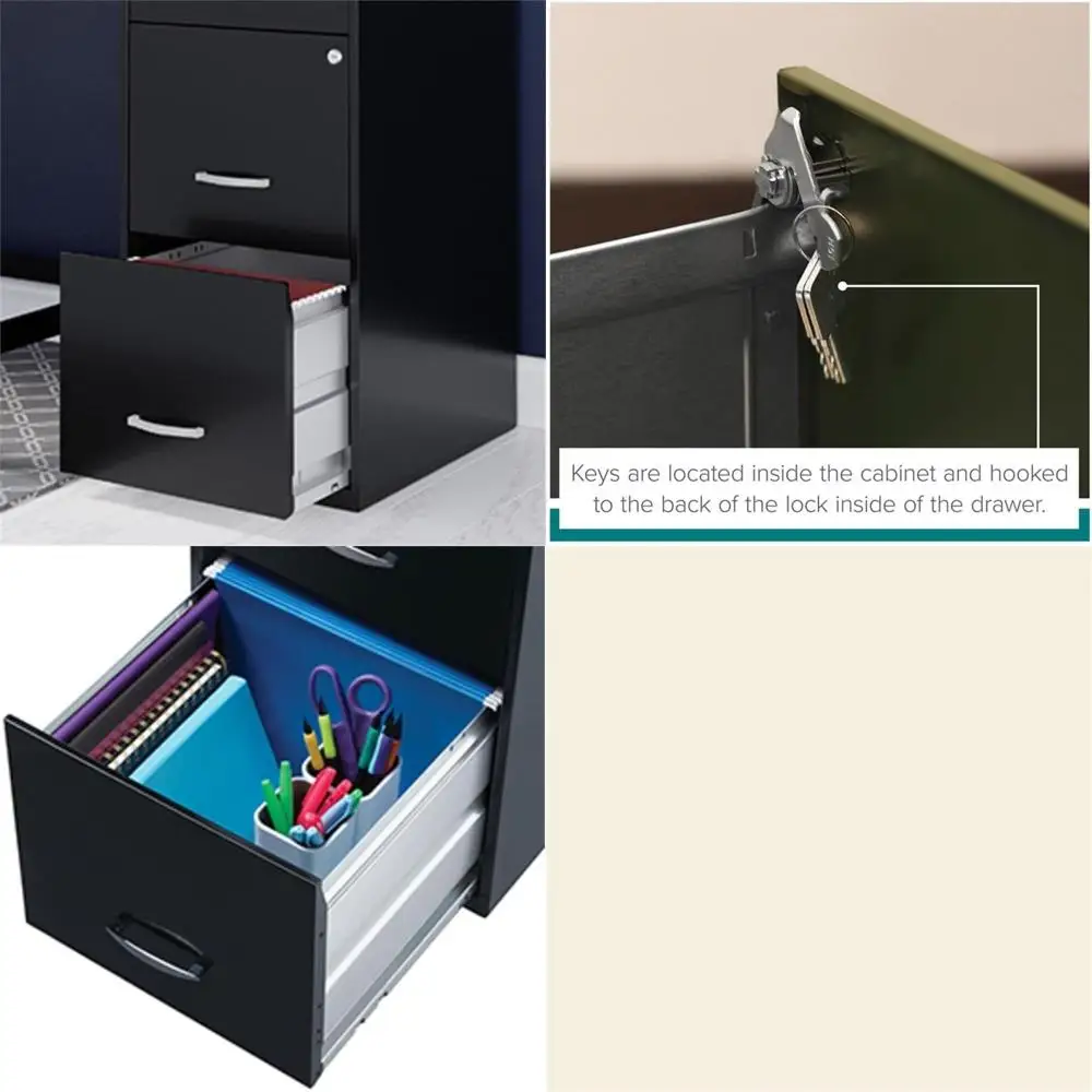 

Set o 5 3-Der Metal Organizer ile Cabinet in Pearl White