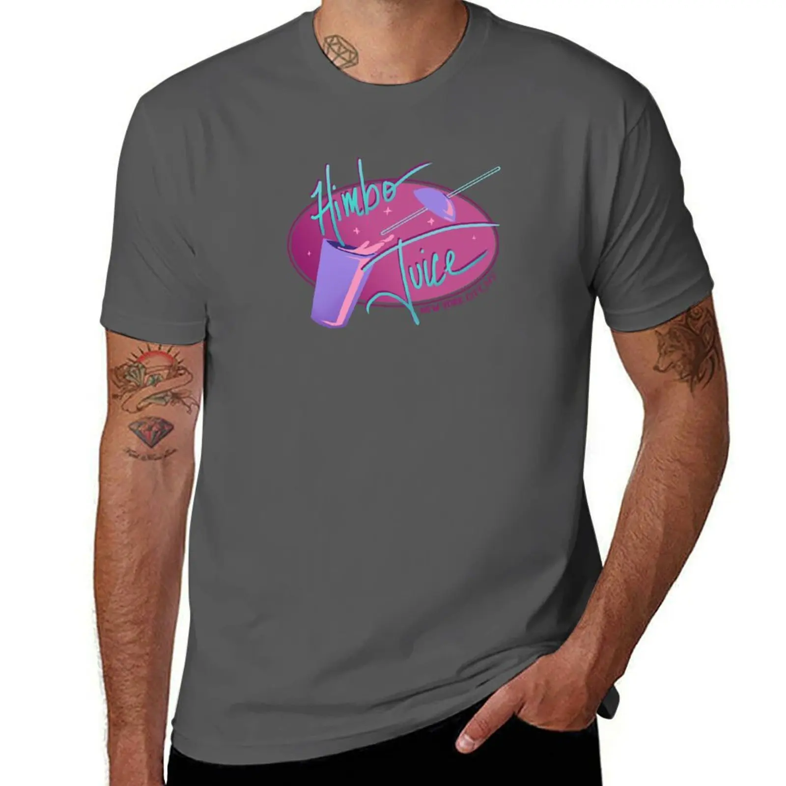 

HIMBO JUICE T-Shirt Casual Loose Short Sleeve Tee for Men