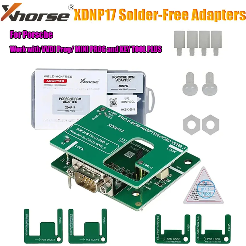 2026 Xhorse XDNP17 Solder-Free Adapters for Porsche Work with VVDI Prog/ MINI PROG and KEY TOOL PLUS