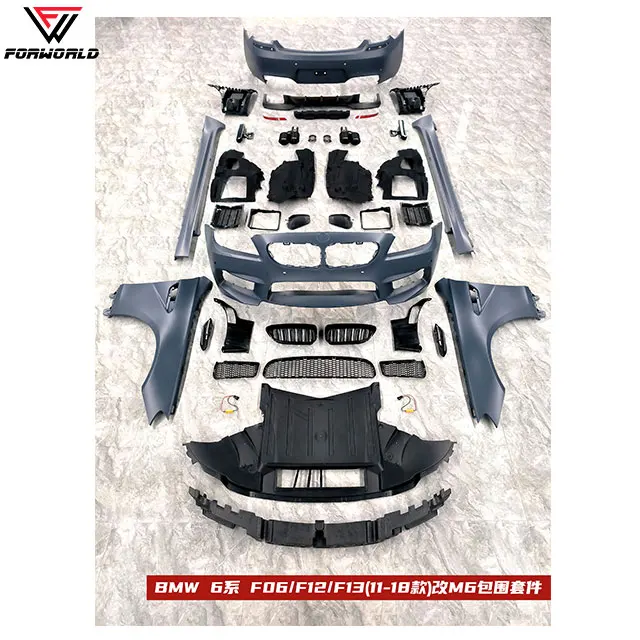 Manufacturing Source Full Body Kit Front Rear Bumper Grille Fender for BMW 6 Series F06 F12 F13 2011-2018 Upgrade M6 Body Kit