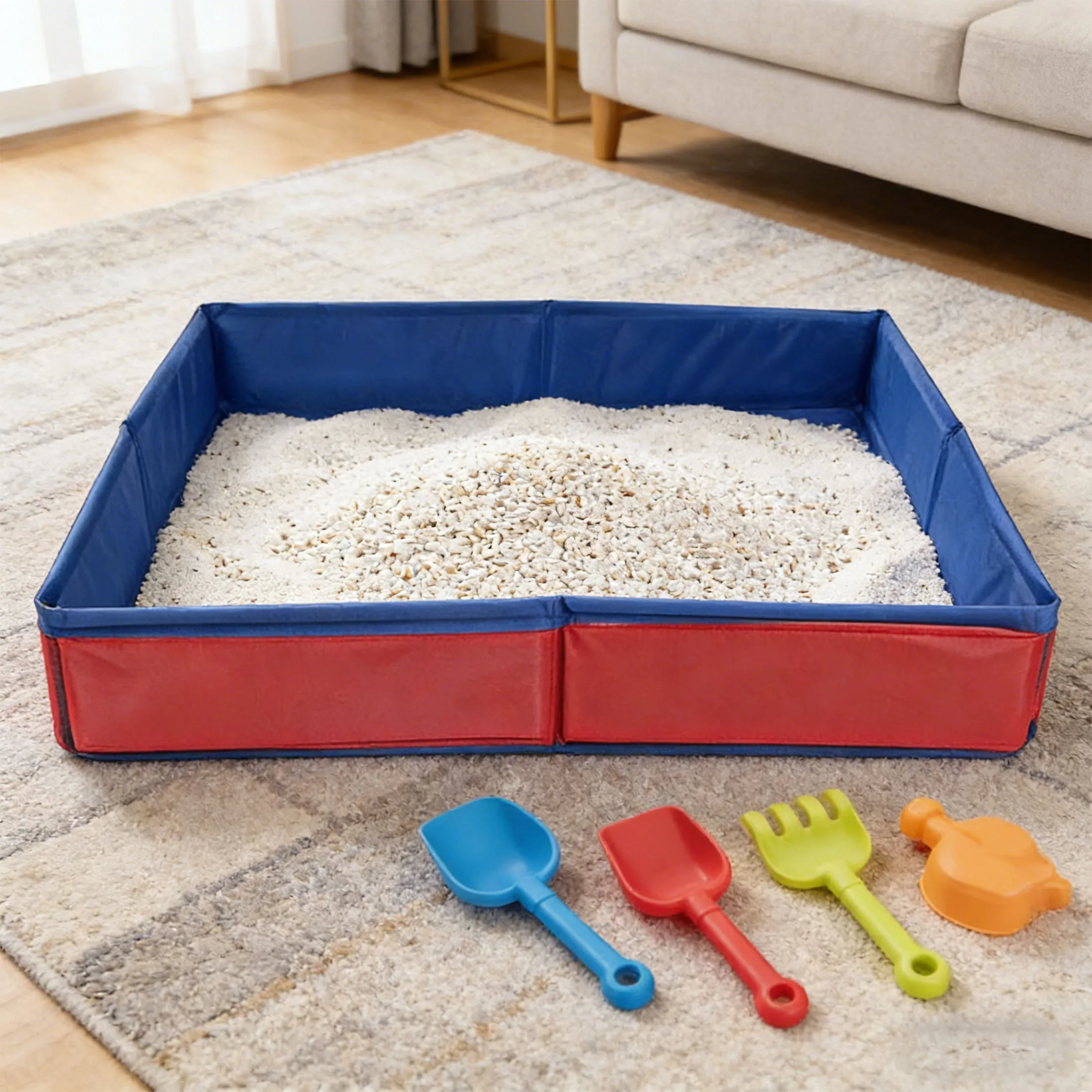 

Sandbox for Kids Outdoor Sensory Sand Table for Children, Summer Activities for Boys and Girls Sand and Water Games Party Gifts
