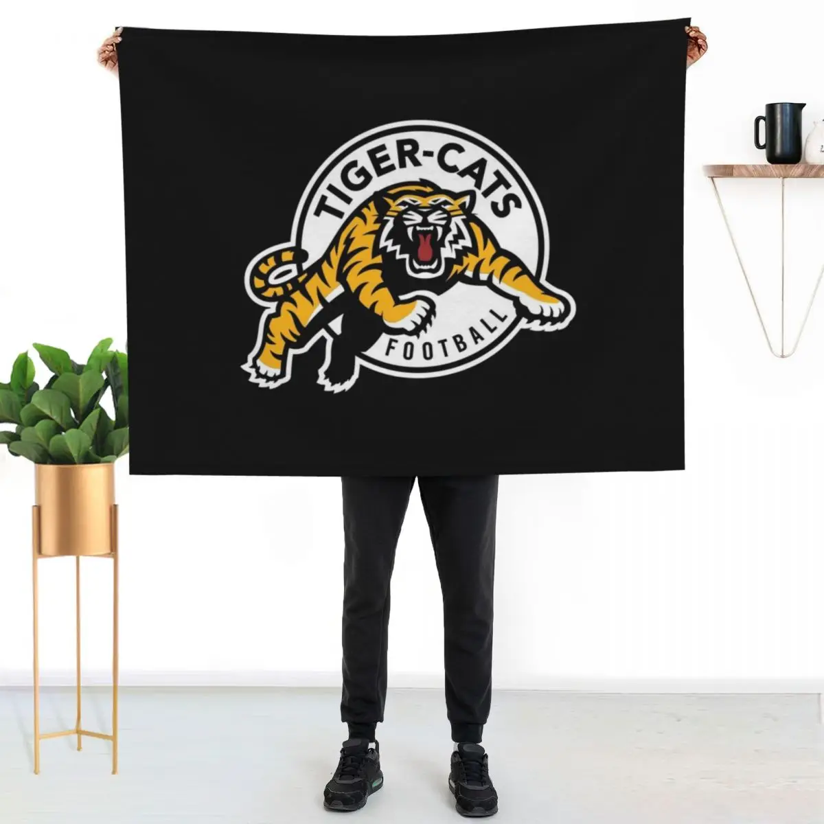 Fan Cats Hamilton Tiger merch Throw Blanket Moving Camping cosplay anime Retros Quilt Bed Fashionable Blankets