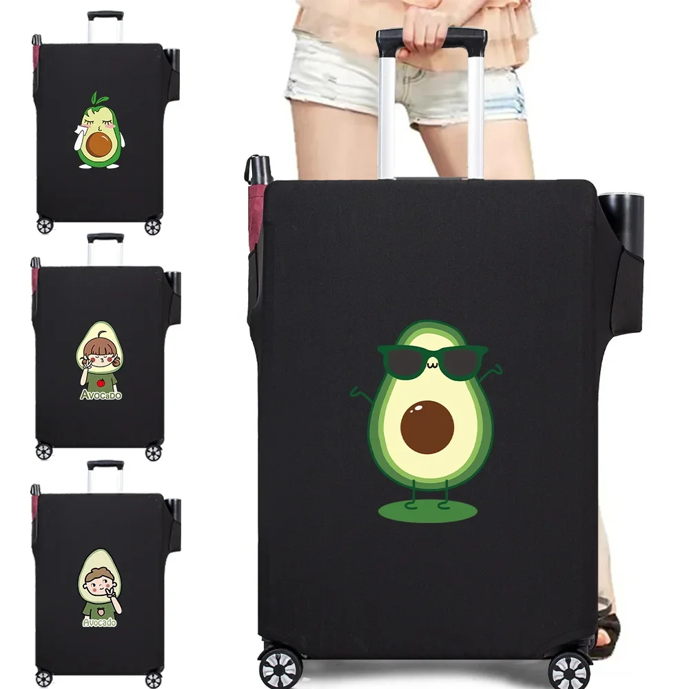 

Protection Luggage Cover Bag Travel Pull Rod Box Covers Thickened Wear-resistant Dust Elastic Multi Pocket Avocado 18-32 Inch