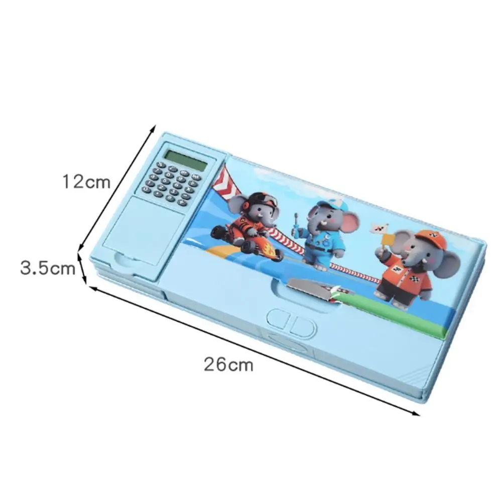 Trousse à crayons multifonctionnelle Double face, utilisation, mécanisme amusant, conception, boîte de rangement de papeterie, grande capacité