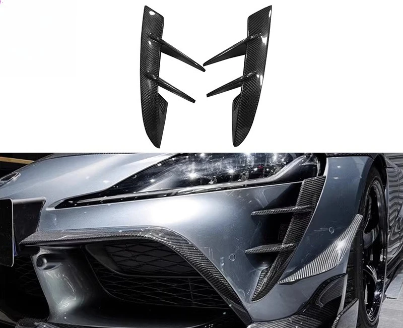 

Applicable To: Toyota Supra A90 A91 Bull Demon King Carbon Fiber Front Bar Air Knife Car Modified Exterior Patch