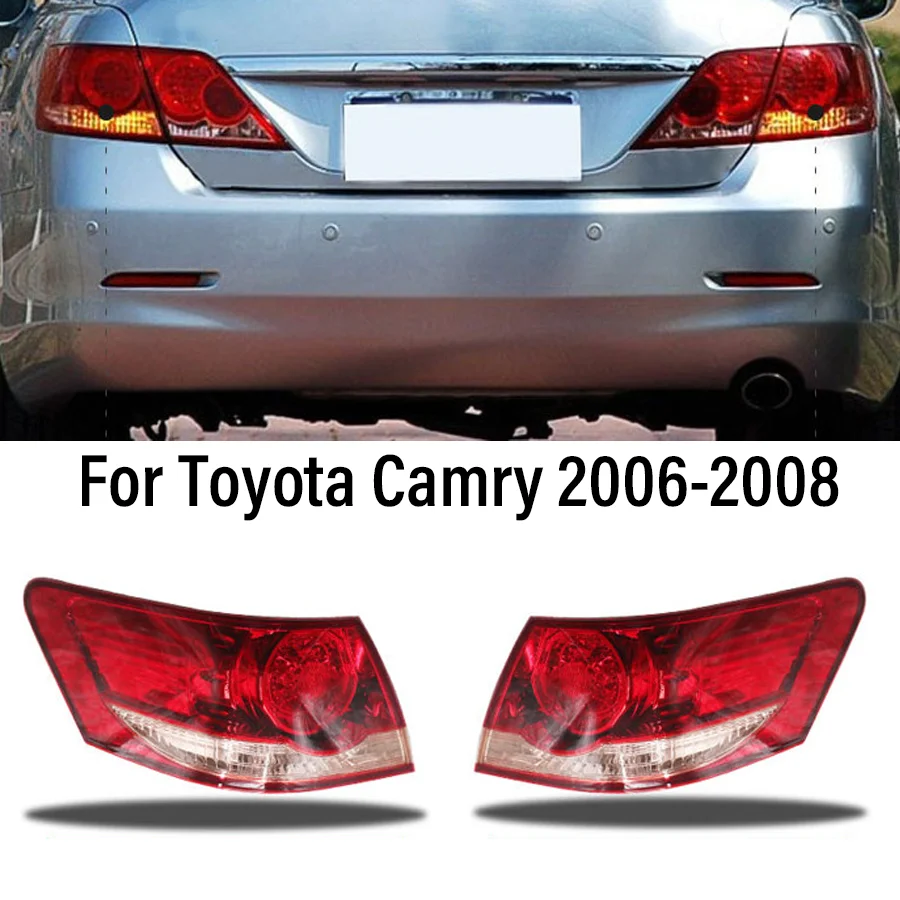 1Pc Car Rear Bumper Tail Lamp Tail Light Turn Signal Stop Fog Tailamp For Toyota Camry 2006-2007 2008 Inner/Outer Left/Right