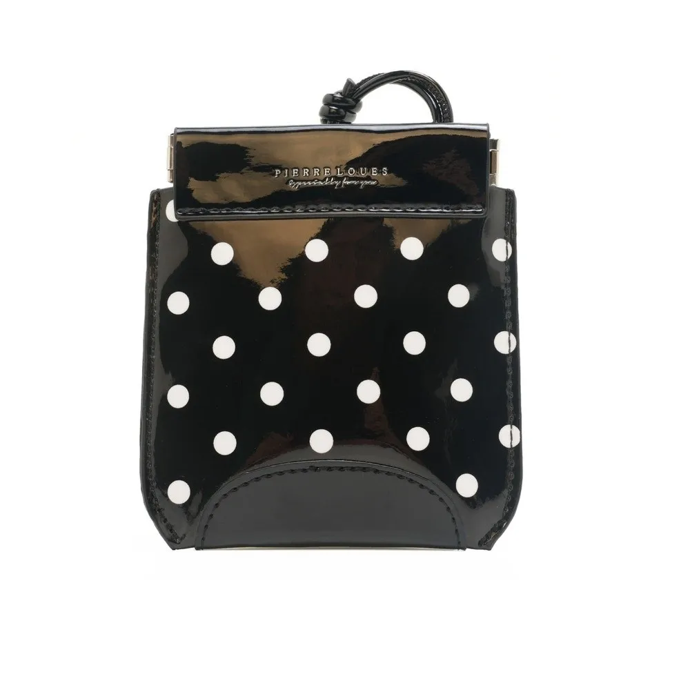Dopamine Polka Dot Coin Purse Lanyard Sweet INS Card Holder ID Badge Pouch For Girls