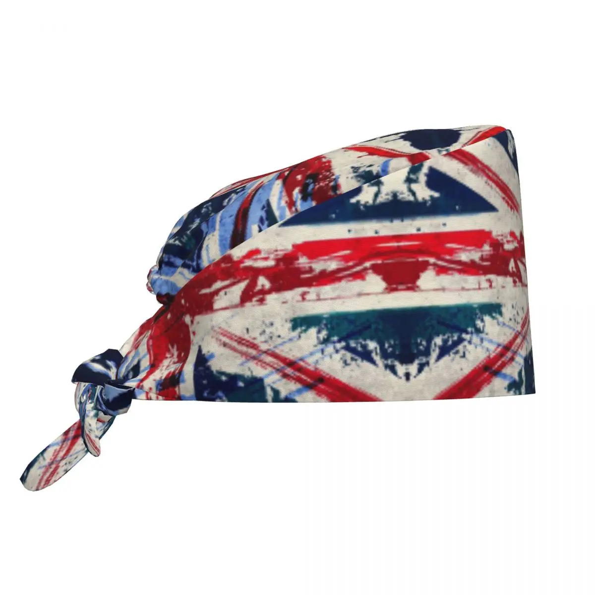 Adjustable British Flag Working Hat Women Men Union Jack UK United Kingdom Proud Surgical Hat Scrub Nursing Doctor Surgeon Cap