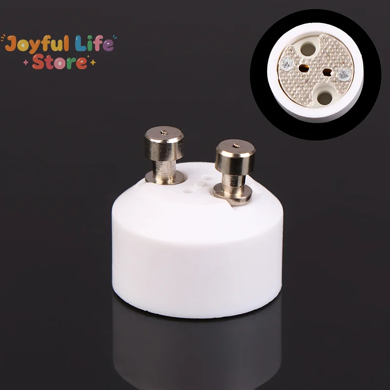 Hot GU10 To MR16 Ceramic Socket Base Halogen LED Light Bulb G4 GU5.3 GY6.35 Pin Adapter White Converter Lamp Holder