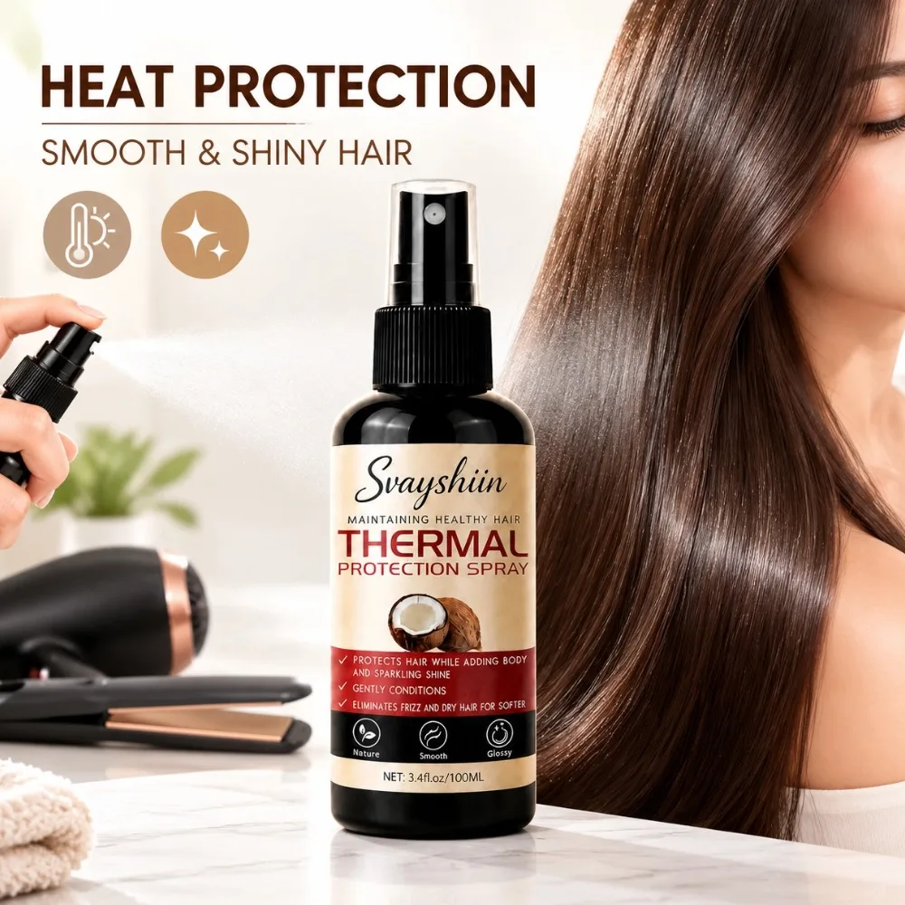 Thermal Protection Spray for Hair Heat Protector Serum Protect Hair From UV Damaged Moisturizing Hair-care Conditioner for Women