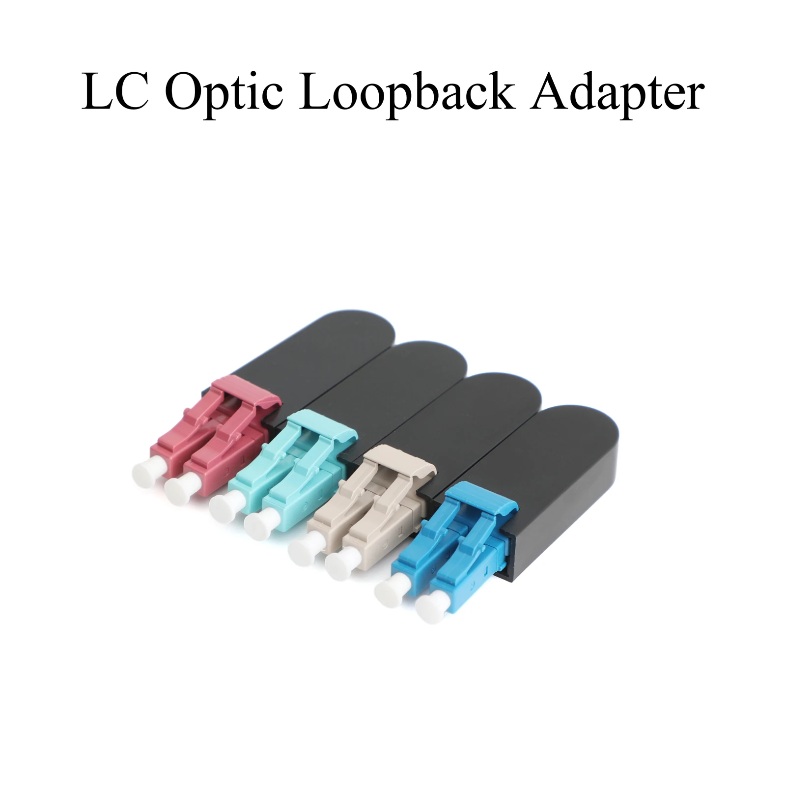 5PCSFiber Optic Loopback Male Single Mode Multimode UPC 2LC  OM3 OM4 Adapter Loop Fiber Optical Tester Plug Connector