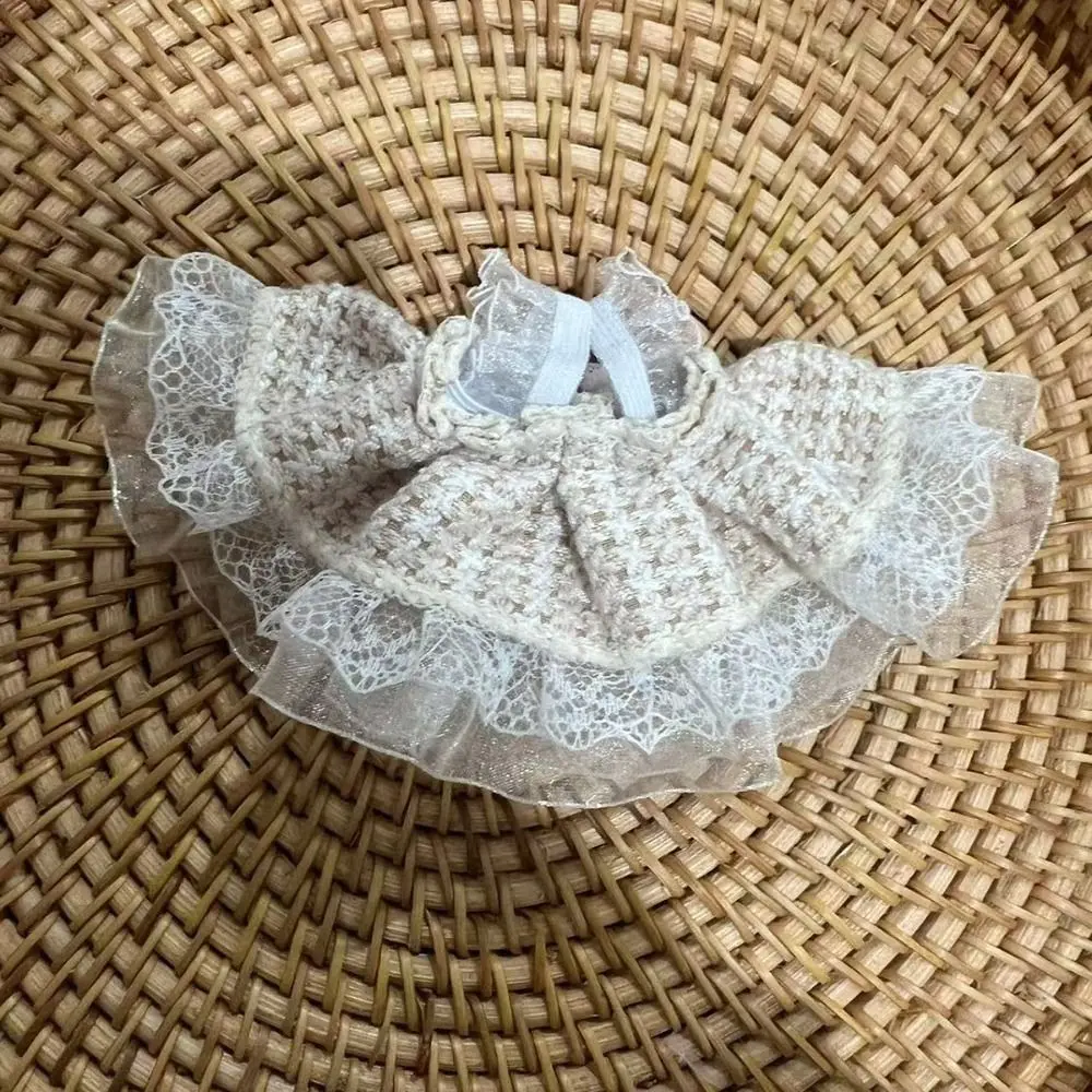 New DIY Dress Up Lace Skirt Adorable Cute Accessories High Quality Children Gift for 10cm-15cm Cotton