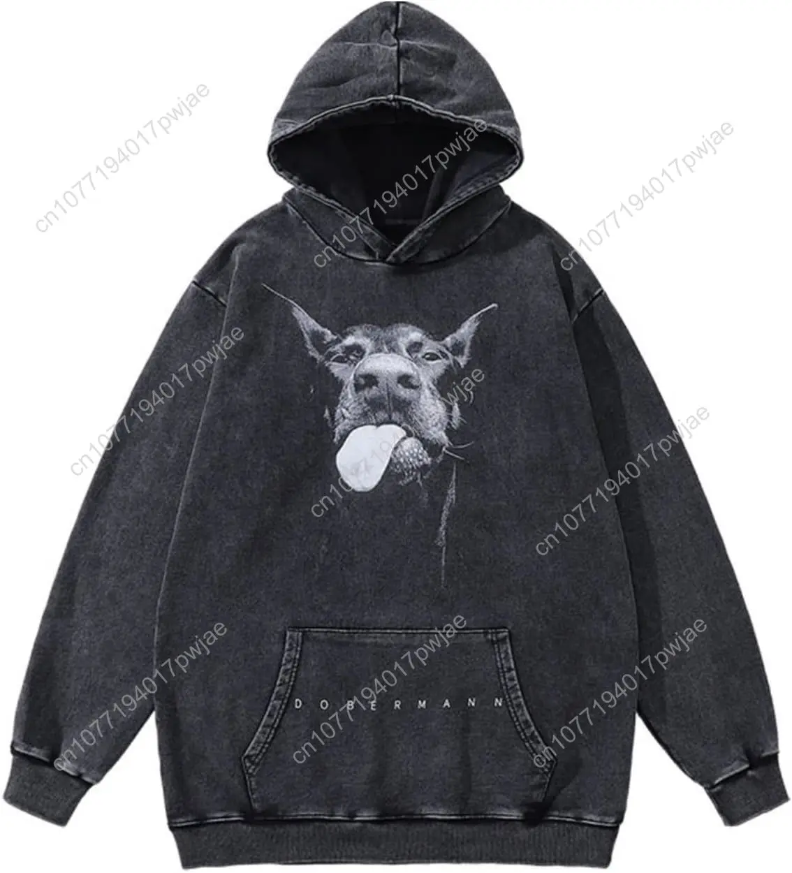 بلوفر رجالي كبير الحجم بغطاء للرأس للجنسين، سويت شيرت بغطاء للرأس، سترة كاجوال عتيقة، ملابس الشارع الجمالية