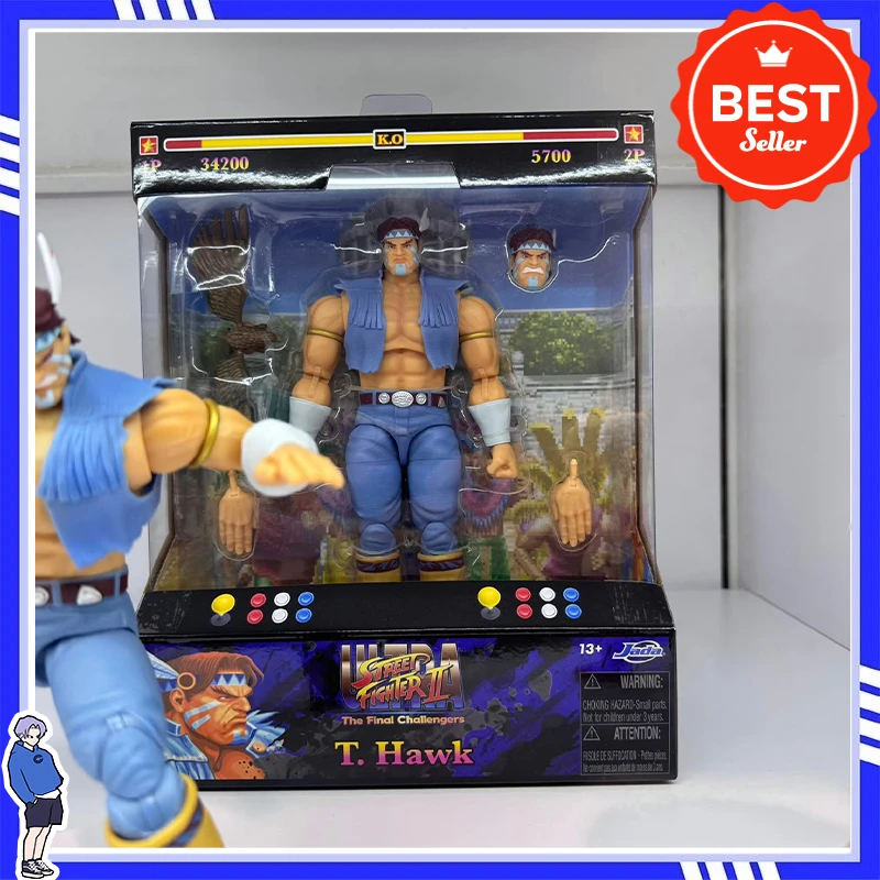 

Jada Toy Highly Recognizable Character Design Street FighterII 1/12 T. Hawk 6-inch Action Figure Toy Collectible Gift