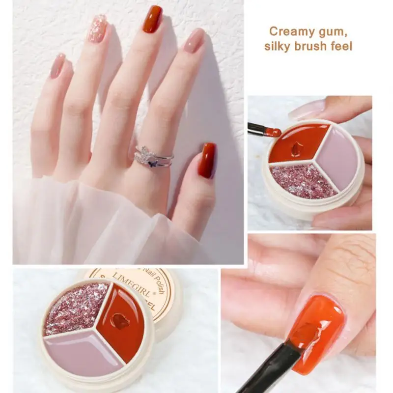 Color Solid Cream Gel Nail Polish Canned Soak Off UV LED Semi Permanent Varnish Manicure Design Nail Gel TSLM1