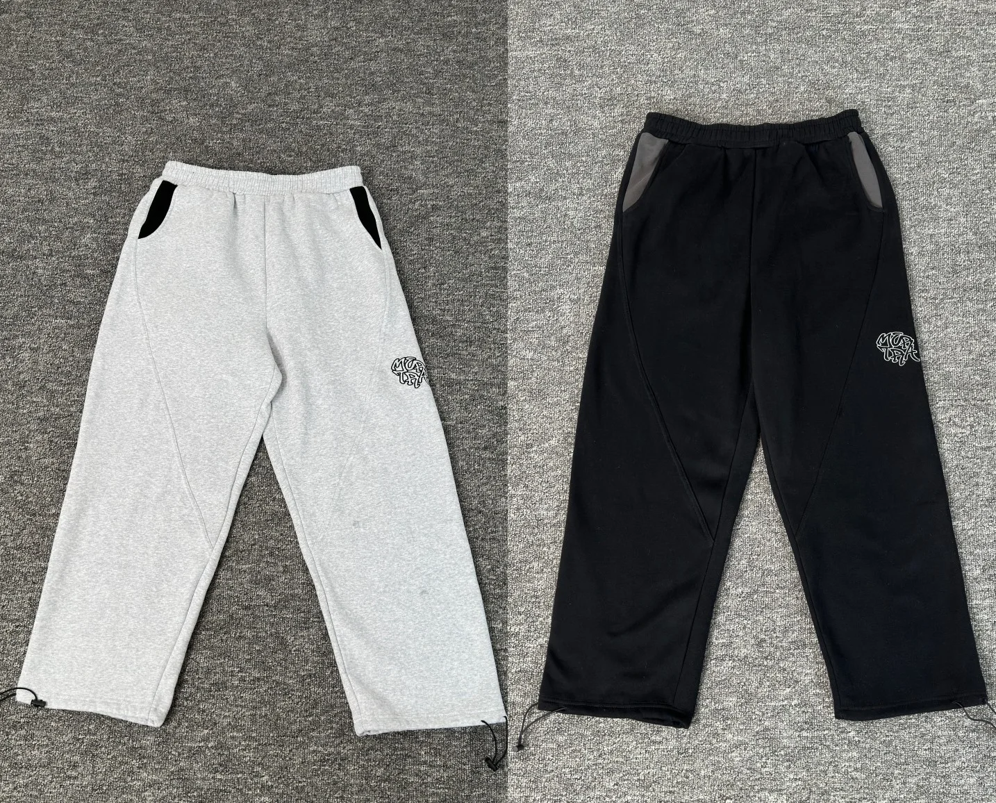 

2025 Patchwork Mertra Embroidery Logo Sweatpants Men Women High Quality fleece Trousers Jogger Drawstring casual pants