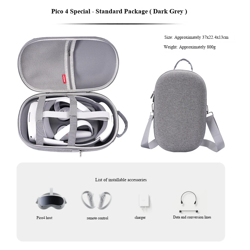 Hard Carrying Case Storage Bags for PICO 4 PICO 4PRO VR Glasses Travel portable Box For Pico 4 Ultra VR Glasses Accessories
