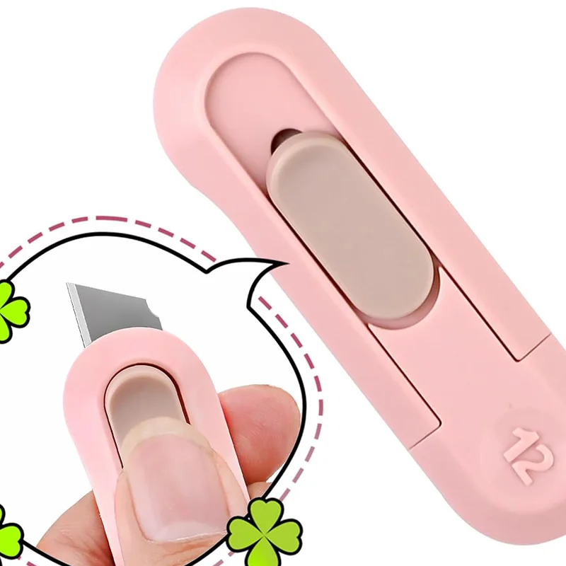 Daily Boxes Envelopes Packages Paper Tapes Cutter Retractable Box Opener Package Opener Easy Slide Retractable Utility Knife