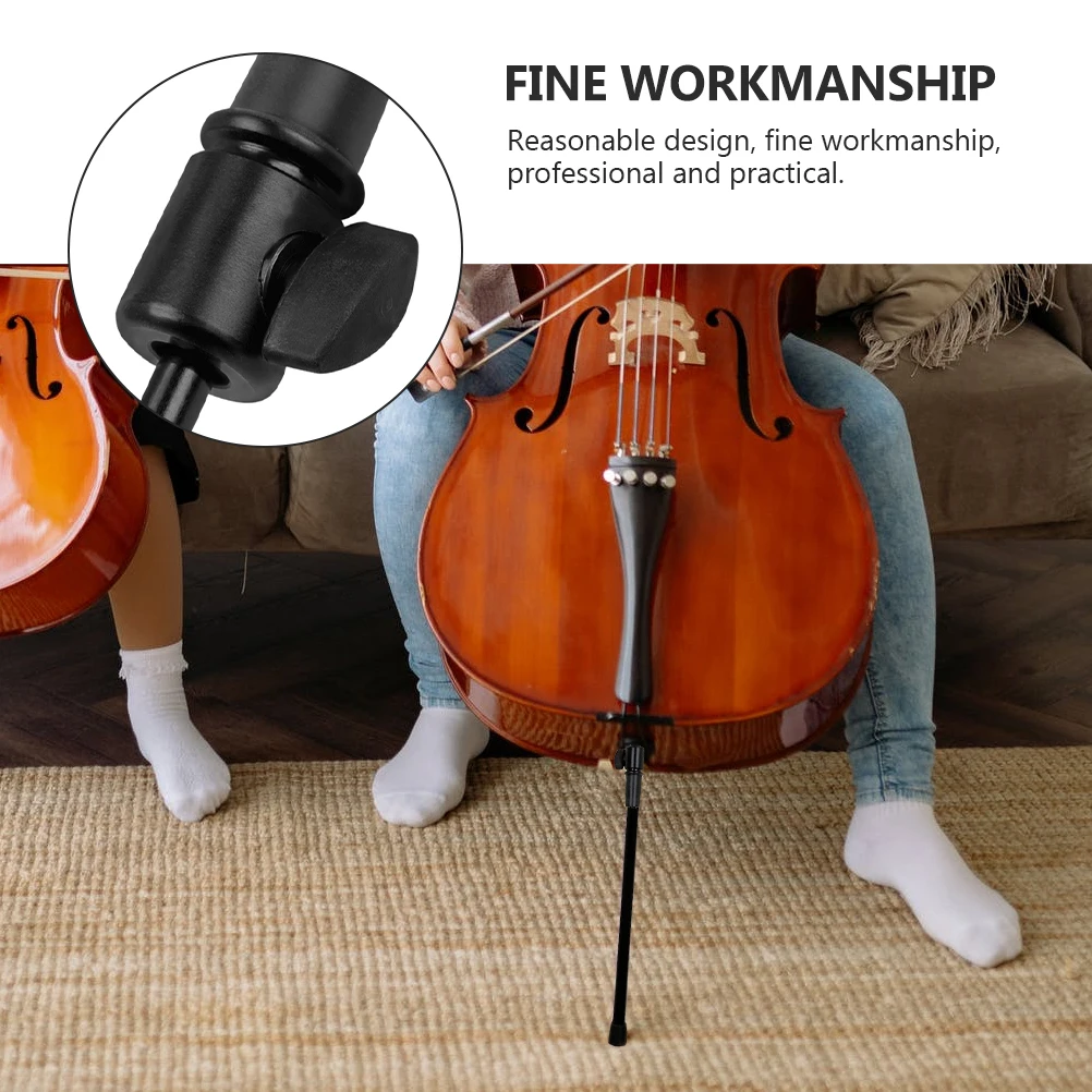 

Adjustable Carbon Fiber Cello Tail Post Support Rod Durable Endpin Accessory Non-Slip Rubber Base Easy Install Gift For Cellists