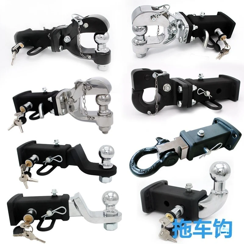 Car Trailer Hook Tiger Head Hook Rogue Hook Shackle Trailer Ball Square Mouth Seat Traction  Tomahawk  Back Chestnut Xu