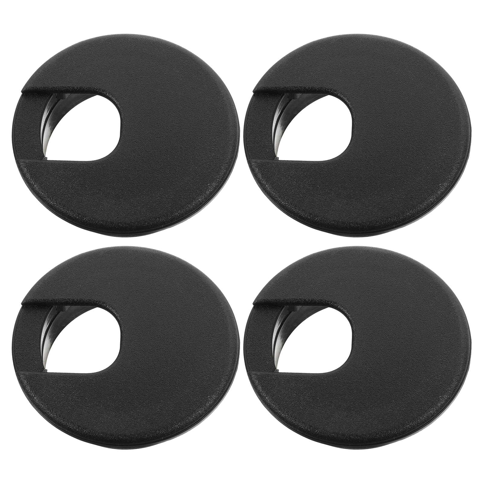 

Large Capacity Black Desk Grommet Plugs Elegant Cable Hole Covers 50mm Wire Management Solutions for Organized Workspace