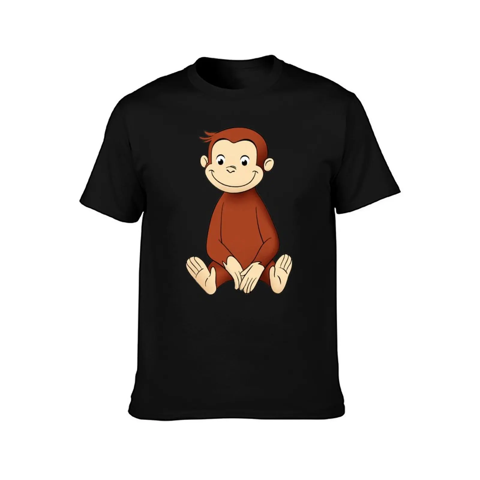 monkey curious george T-Shirt Work Outdoor Short Sleeve Tee T-Shirt