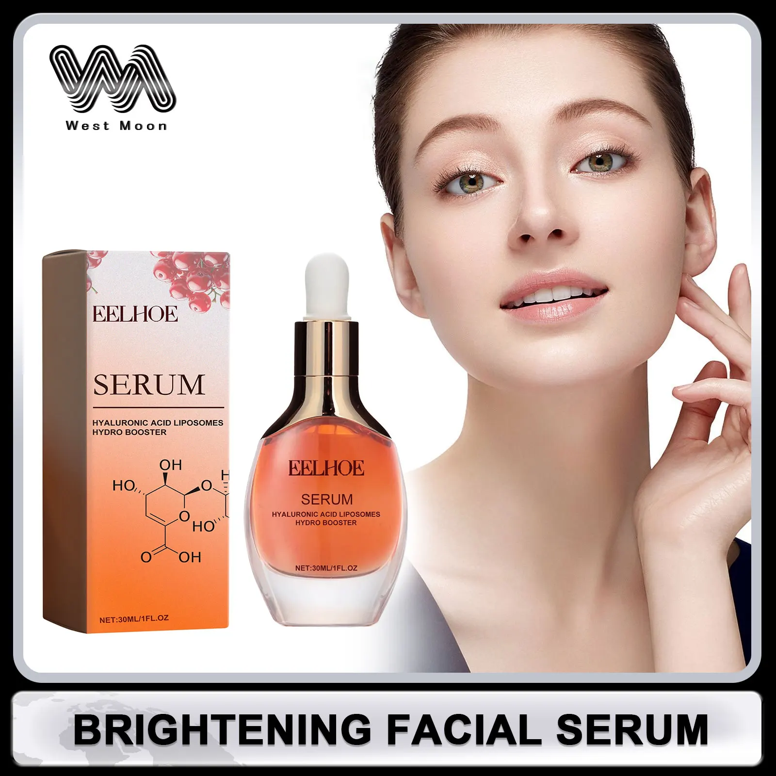 Hyaluronic Acid Facial Essence Brightening Skin Firming Dryness Improve Roughness Pore Shrink Skin Care Moisturizing Face Serum