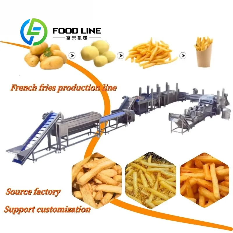 Simple Operation Potato Chip Production Line Matches One Key Control Continuous Frying Machine For New Worker Quick Learning