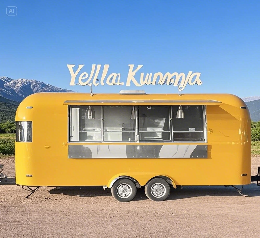 

Customized Air Fried Chicken Hamburgers Ice Cream Multi Functional Food Trailer Commercial Grade Turnkey Business for Sale