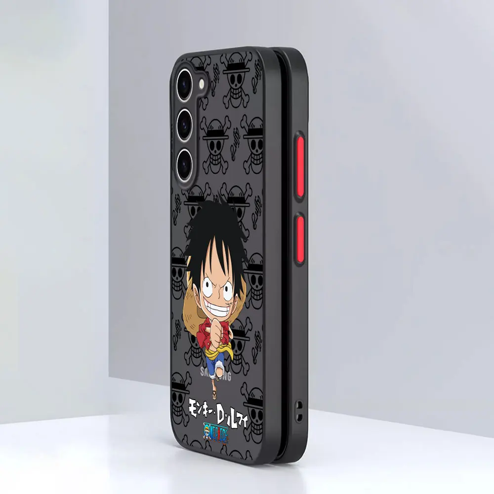 One Luffy Zoro Piece Chopper Case for Samsung Galaxy S23 S25 Edge S21 S22 S24 Ultra S20 FE S10 Lite S9 Plus Black Phone Cover