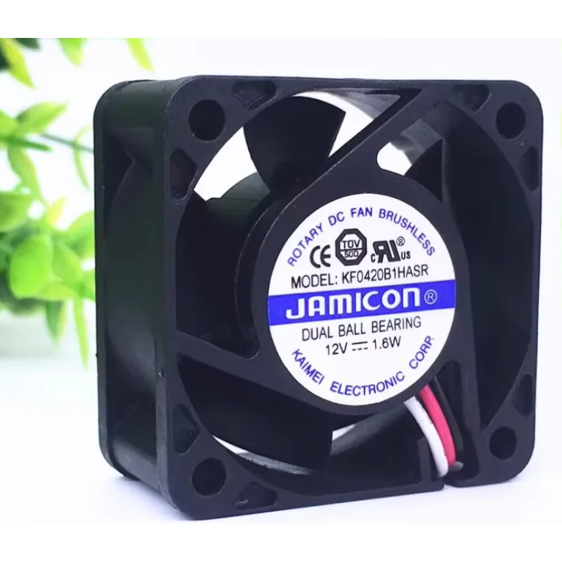 JAMICON KF0420B1HASR DC 12V 1.6W 40x40x20mm 3-Wire Server Cooling Fan