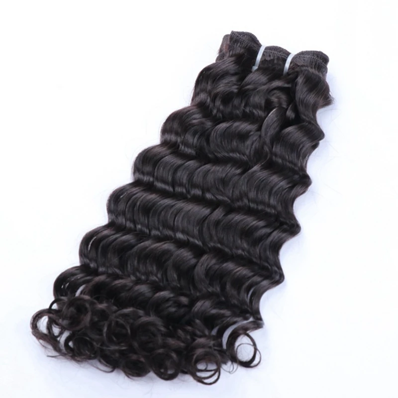 Alipretty Deep Wave Raw Vietnamese Hair Curly Bundles Double Drawn Human Hair Natural Color Deep Curly Virgin Hair Weave Bundles