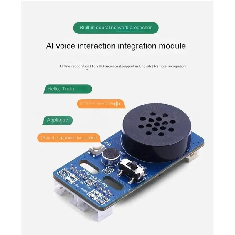 Super Deal -CI1302 AI Voice Interaction Module UART Serial Port Voice Recognition Broadcast Sound Sensor Ic Integrated Circuit B