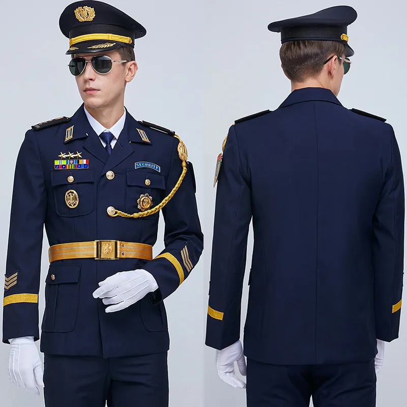 

Spring autumn winter security uniform setmale security sales department image post, concierge clothing, gatekeeper work clothes