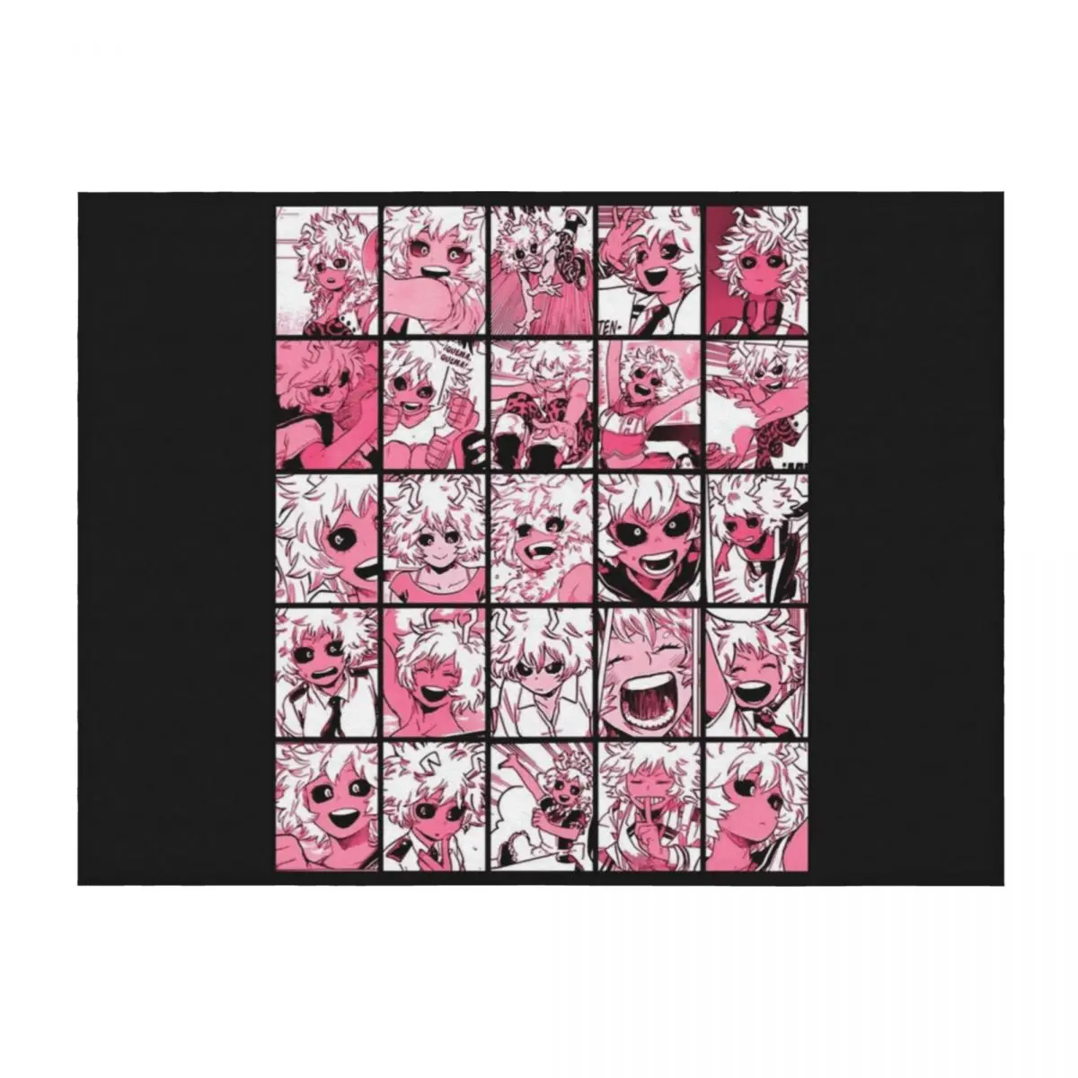 

Mina Ashido Collage - color version Classic Throw Blanket Beach Decoratives Hairys Plaid Blankets