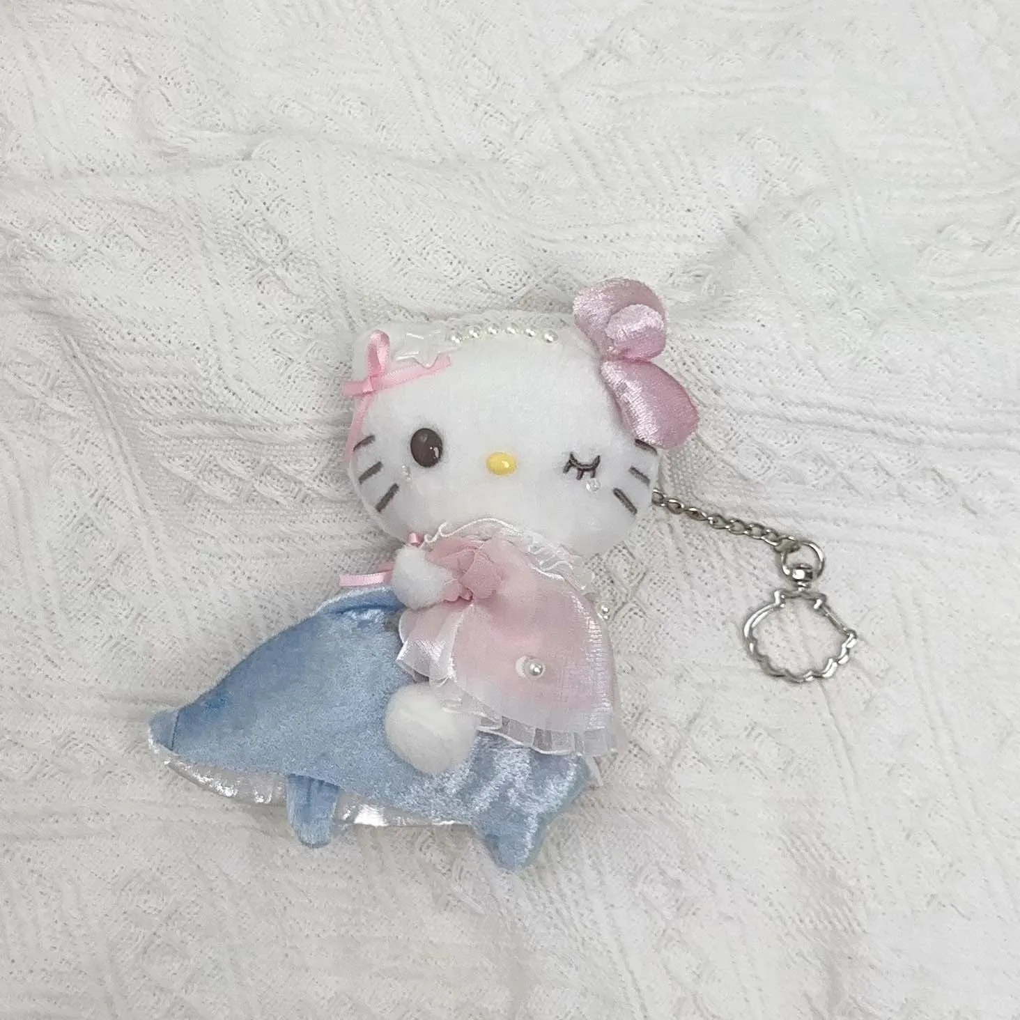 

Sanrio Hello Kitty Winking Mermaid Plush Keychain Cute Bag Charm