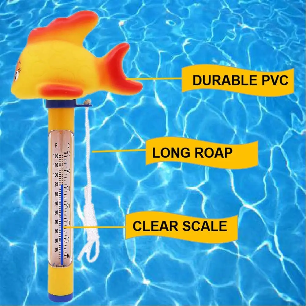 A57M-Floating Swimming Pool Thermometer With String, Pond Water Thermometer For Swimming Pool,Bath, Spa, Hot Tubs, Fish Ponds