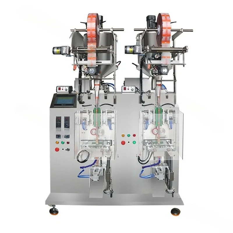 Multi-row liquid packaging machine, cutting rounded corners vertical packaging machine, double-row honey back sealing