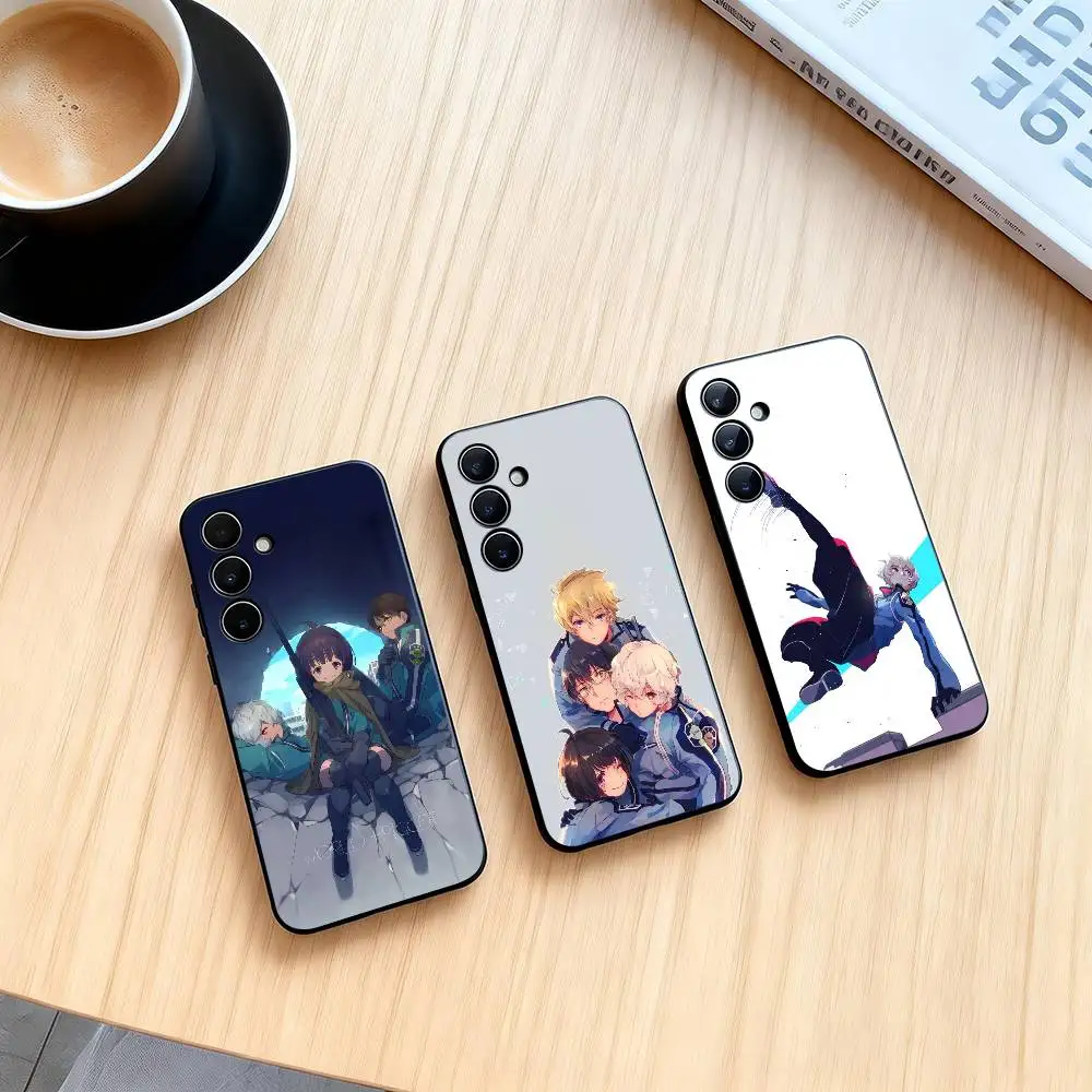 W-World Trigger  Phone Case For Samsung Galaxy A73,A72,A71,A70,A53,A52,A51,Soft Silicone Black Cover