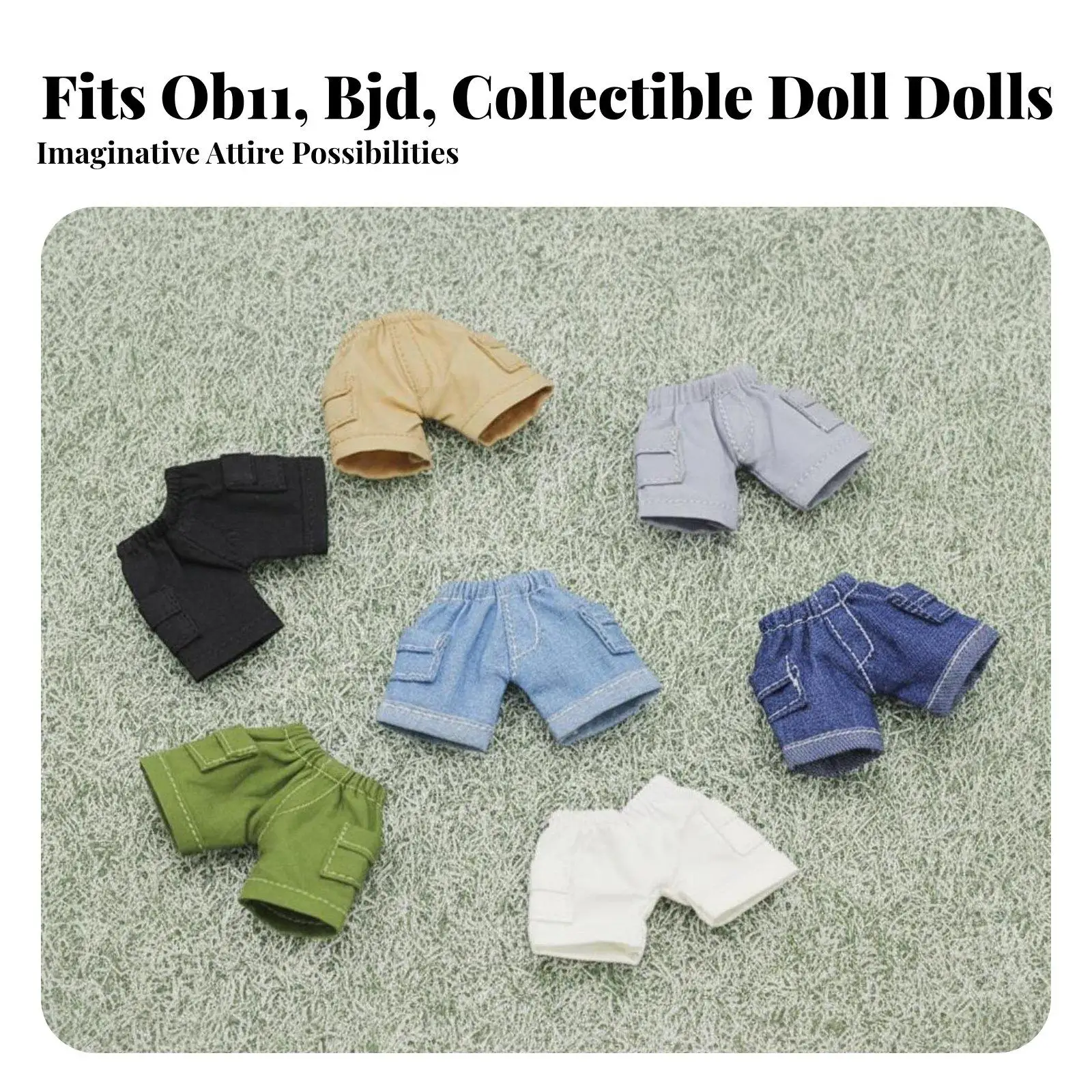OB11 Doll Clothes Multifunctional Miniature Shorts with Pockets