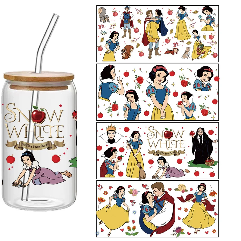 

Disney Snow White Crystal stickers Cute animated stickers UV 3D transfer Sticker