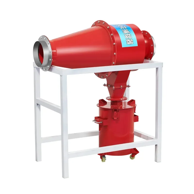 A Customizable Cyclone-type Spark Catcher for Woodworking and Cutting Dust Collection, Designed for Industrial Fire Safety