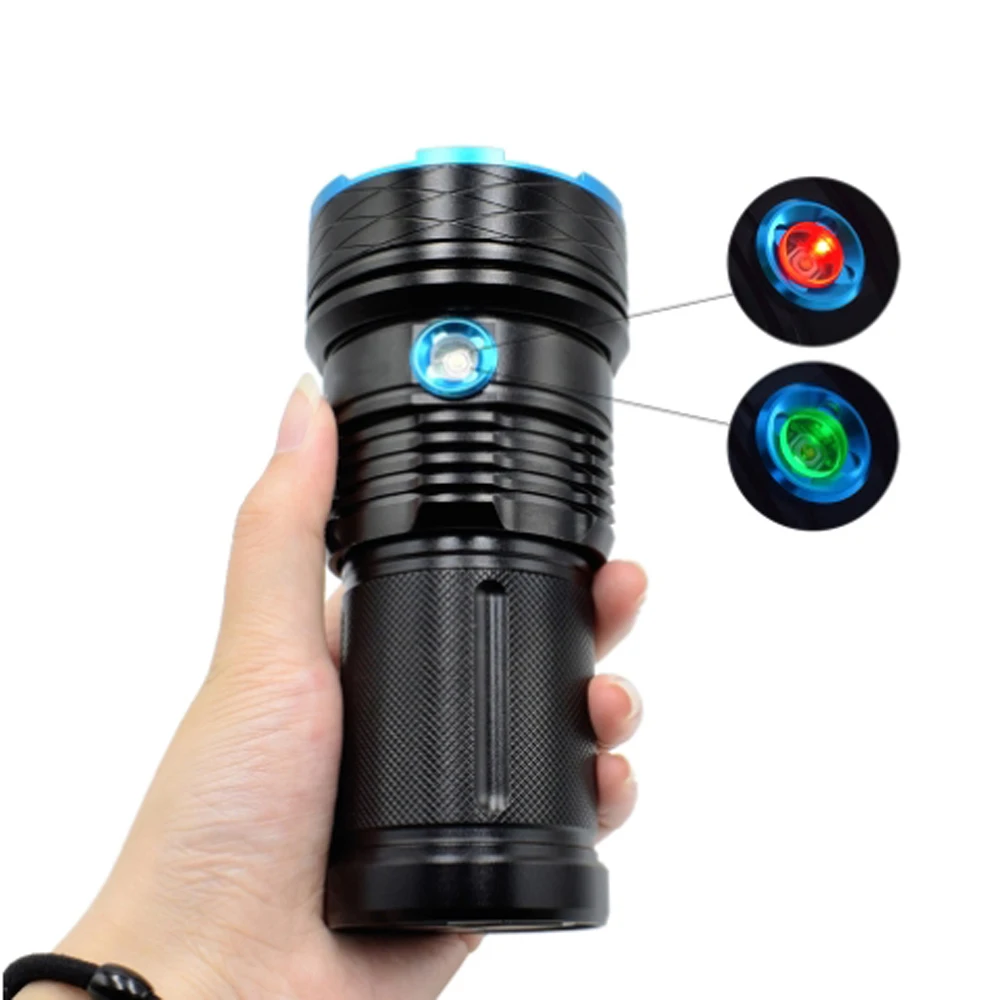 High Power Light LED Flashlight 8000 Lumen Waterproof Headlamp 3-mode Outdoor Camping Hunting Torch Tactics Lantern