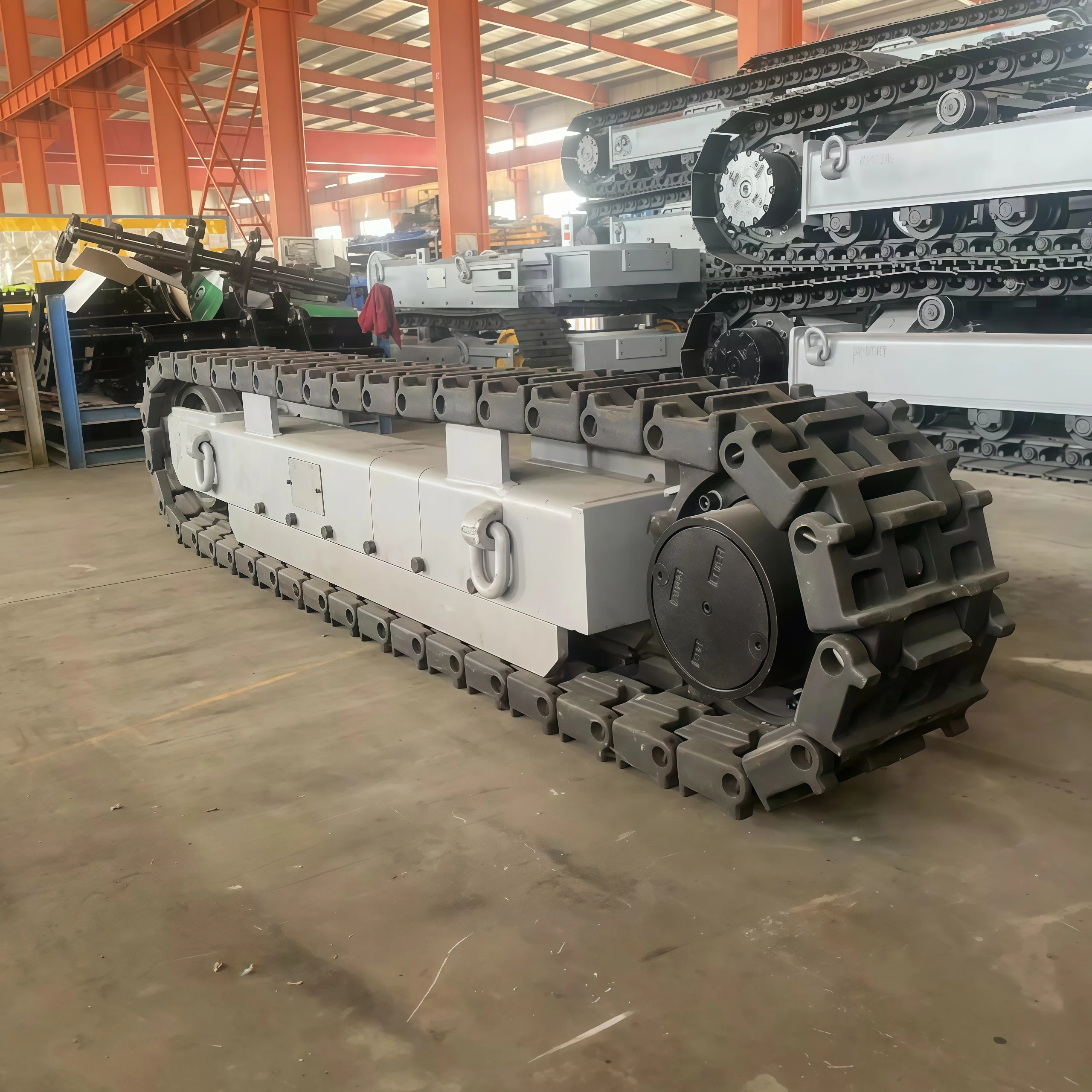 New Assembly Rubber Track Chassis, Low Noise Small Machinery Undercarriage for Urban Road Travel Excavator Bulldozer