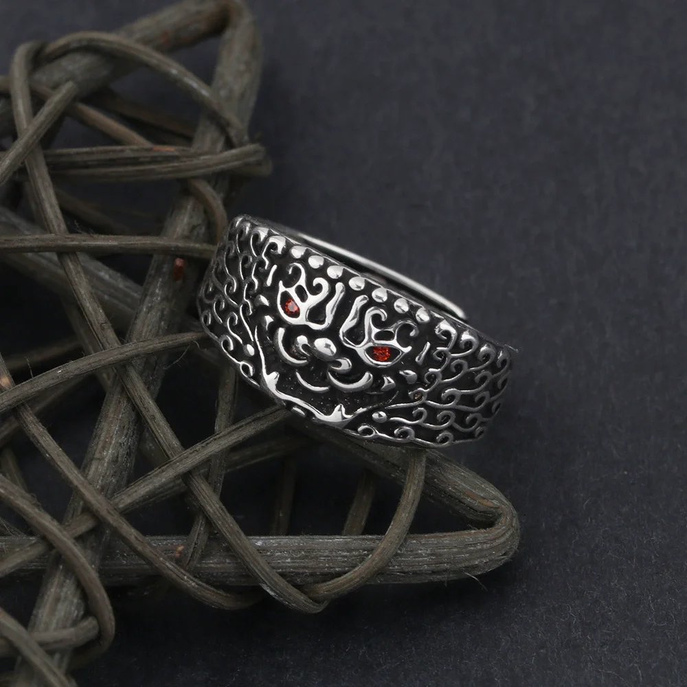XIYANIKE Lucky Wealth Animal Pixiu Adjustable Finger Rings For Men Punk Fashion New Male Jewelry Gift Party Rock кольца