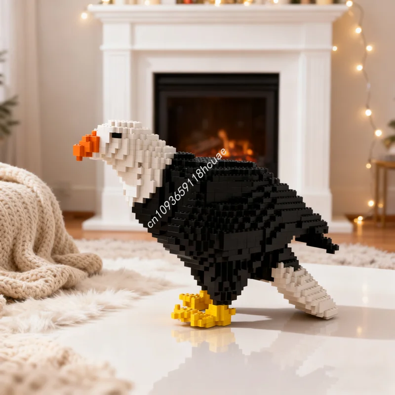 4529pcs MOC Sculpture Eagle Sculpturesed Model Building Blocks Assemble DIY Creative Toy Education Festivals Gift Brick Birthday