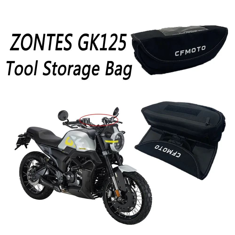 For ZONTES GK125 125GK GK125 X GKX125 Motorcycle Handlebar bag, Waterproof Handlebar Travel Navigation Bag New