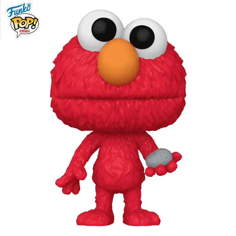 

In Stock FUNKO POP Original Co-branded Sesame Street Emo and Rocco Q-version Mobile Phone Model Collection Holiday Gifts
